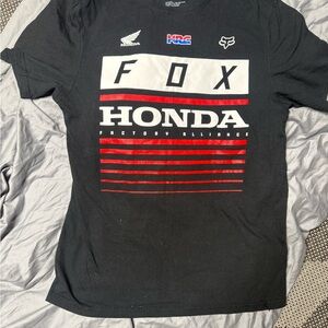 Fox Honda Black and Red Graphic Tee
